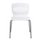 Emma and Oliver Arcana Series Set of 5 Heavy Duty 770 lb. Capacity Ergonomic Polypropylene Stack Chair with Lumbar Support and Steel Frame